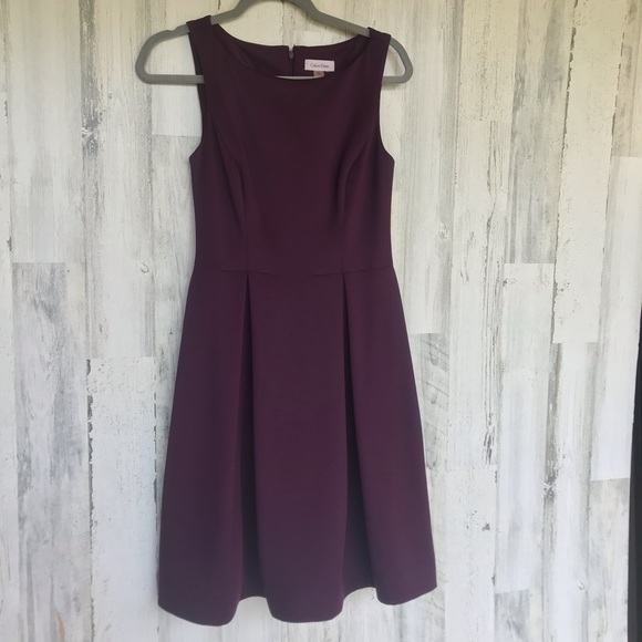 Calvin Klein Dresses & Skirts - Calvin Klein Eoman Purple Dress Size 2